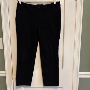 Eddie Bauer Black twill ankle pants size 10